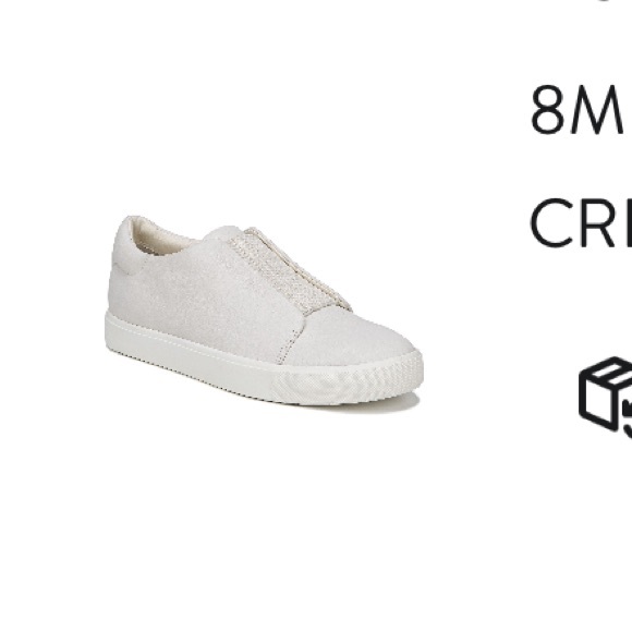 Vince cream slip on shoe loafer sneaker slipper women’s 8 38 - Picture 2 of 10